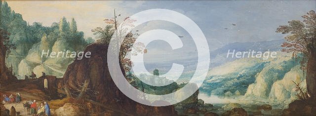 Mountain Landscape with a River, 1597-1625. Creators: Joos de Momper, the younger, Jan Brueghel the Elder.