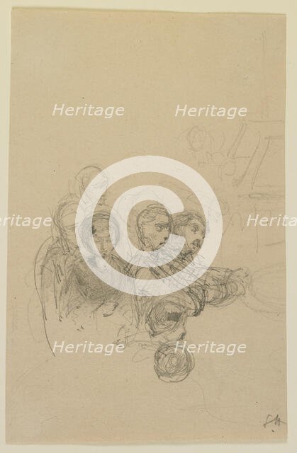 Gamblers, 1858. Creator: James Abbott McNeill Whistler.