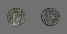 Tetradrachm (Coin) Portraying Emperor Nero, 65-66. Creator: Unknown.
