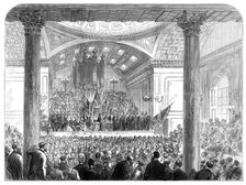 Presentation of the Freedom of the City of Edinburgh to Baroness Burdett-Coutts, 1874. Creator: Unknown.