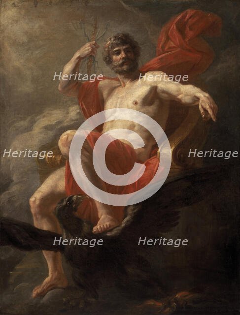 Jupiter Enthroned, End of 18th-early 19th century. Creator: Füger, Heinrich Friedrich (1751-1818).