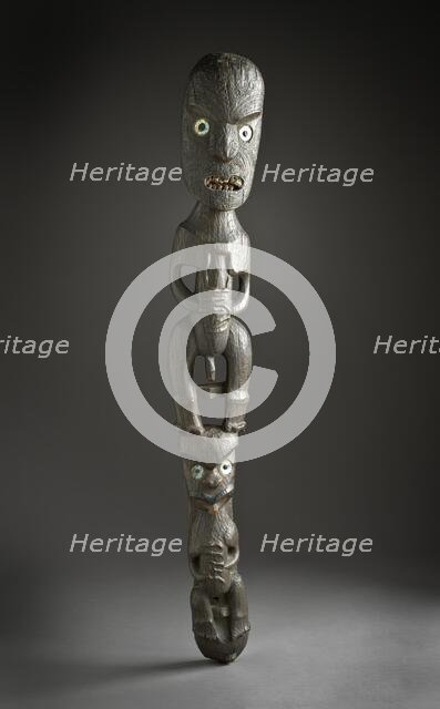 Gable Peak Figure (teko teko) (image 1 of 2), c.1800. Creator: Unknown.