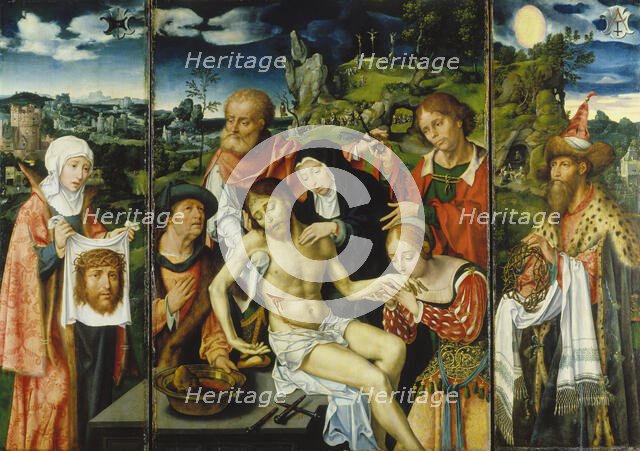 Tripytych with the Lamentation, 1524. Creator: Joos van Cleve.