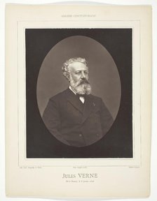 Jules Verne, c. 1876. Creator: Etienne Carjat.