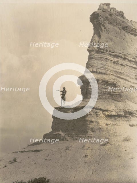 The offering-San Ildefonso, c1927. Creator: Edward Sheriff Curtis.