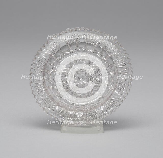 Cup plate, 1830/35. Creator: Fort Pitt Glass Works.