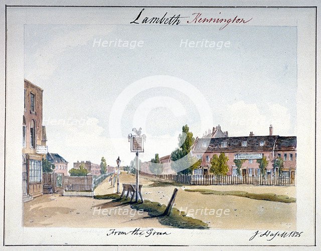 View of Kennington, Lambeth, London, 1825. Artist: John Hassell