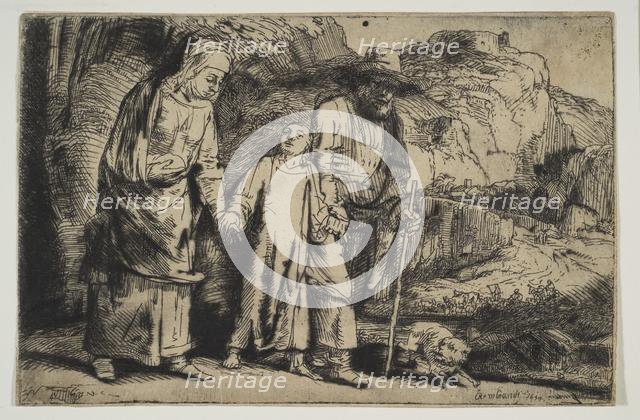 Christ between his Parents, Returning from the Temple, 1654. Creator: Rembrandt Harmensz van Rijn.