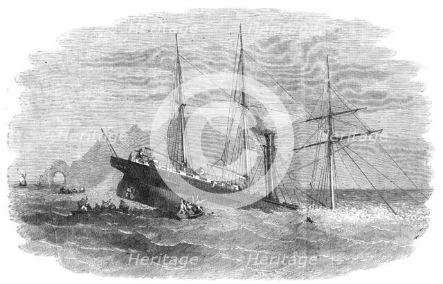 Wreck of "The Forerunner" African Mail-Steamer, at Point St. Lorenzo, 1854. Creator: Unknown.