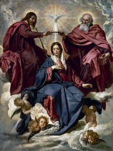 The Coronation of the Virgin, 1635-1636.  Creator: Diego Velasquez.