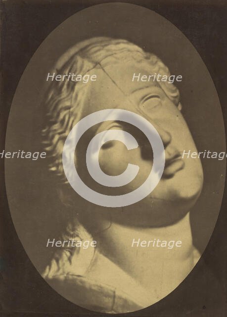 Figure 73: Head of Niobe, 1854-56, printed 1862. Creators: Duchenne de Boulogne, Adrien Alban Tournachon.