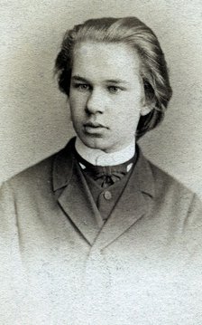 Portrait of the Composer Sergei Ivanovich Taneyev (1856-1915) as student of the Conservatory, 1870s.