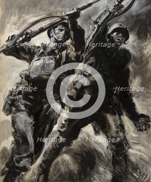 Unity of Strength -  WWII poster, between 1939-1946. Creators: Rowland Hilder, Central Office of Information.