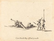 Preparing to Fire the Cannon, 1634/1635. Creator: Jacques Callot.