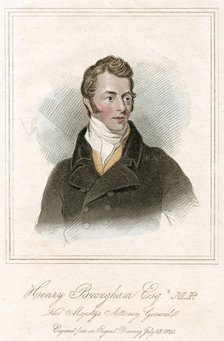 Henry Peter Brougham, 1st Baron Brougham and Vaux, Scottish lawyer and politician, c1820. Artist: Unknown