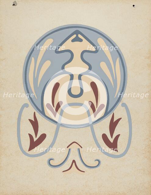 Asistencia of San Antonio de Pala Wall Design from the portfolio "Decorative Art...", 1935/1942. Creator: Unknown.