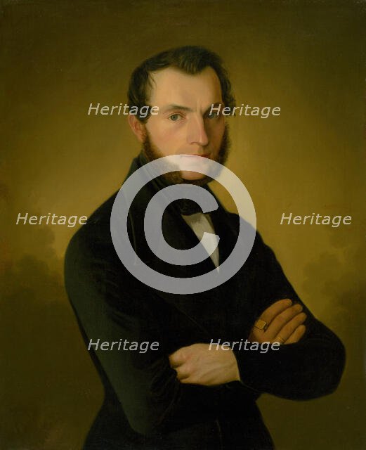 Portrait of A. Jupp, a citizen of Podebrady, 1845. Creator: Jozef Bozetech Klemens.