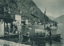 Harbour of Limone sul Garda, Italy, 1927. Artist: Eugen Poppel.