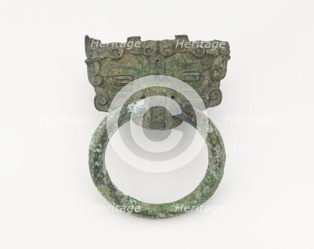 Mask and ring, Eastern Zhou to Han dynasty, 770 BCE-220 CE. Creator: Unknown.