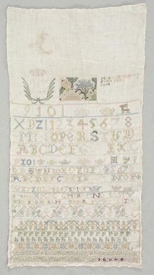 Sampler, 1742. Creator: Unknown.