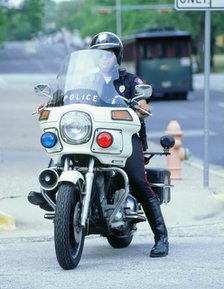 1992 Harley Davidson Police Bike. Artist: Unknown.