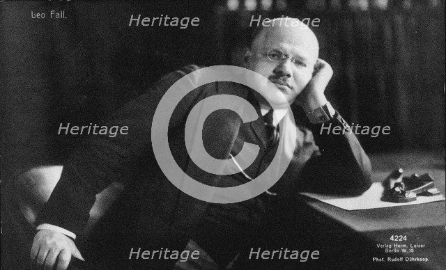 Portrait of the composer Leo Fall (1873-1925), 1915.