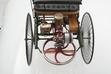 1885 Benz 3 wheeler scale model. Creator: Unknown.