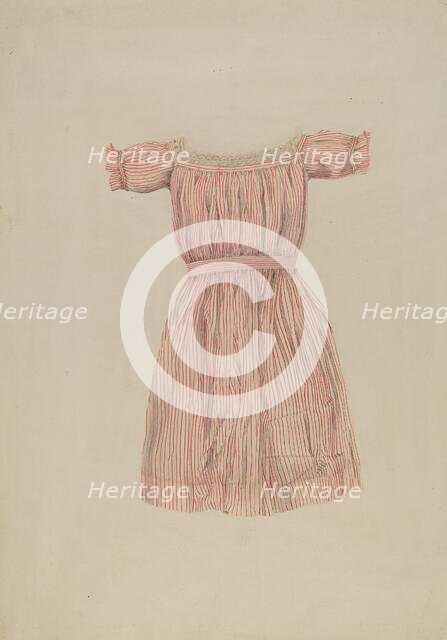 Child's Dress, c. 1937. Creator: Lucien Verbeke.