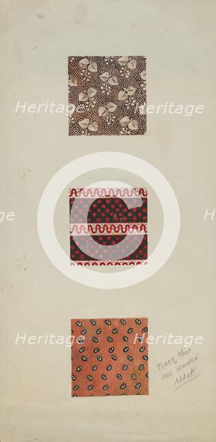 Patchwork from Spread (Quilt), c. 1939. Creator: Inez McCombs.