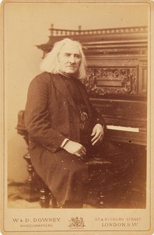 Portrait of the Composer Franz Liszt (1811-1886), 1880s. Creator: Photo studio W. & D. Downey; London ().