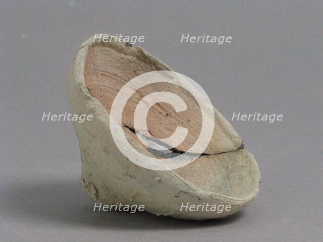 Footless Cup or Lid, Coptic, 4th-7th century. Creator: Unknown.