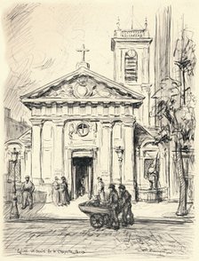 'Church of St Denis de la Chapelle', 1915. Artist: Frank Milton Armington.