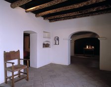 Inside the reconstructed birthplace and museum of the painter Francisco de Zurbarán (1598-1664), …
