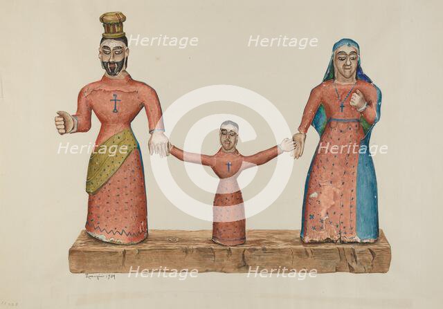 Bulto (The Holy Family), 1939. Creator: Eldora P. Lorenzini.