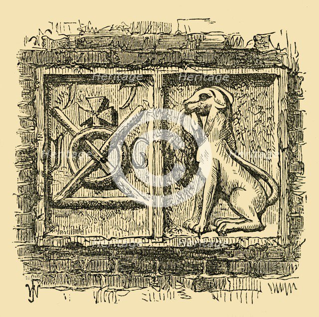 'Old Sign of the Dog and Duck.', (c1878). Creator: Unknown.