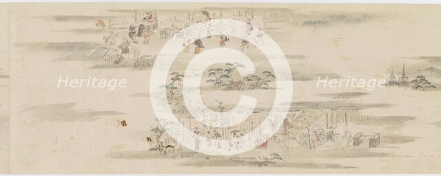 Pastimes and occupations of the twelve months, Edo period, late 17th-early 18th century. Creator: Hanabusa Itcho.