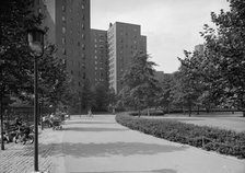 Stuyvesant Town, 14th St., New York City, 1951. Creator: Gottscho-Schleisner, Inc.