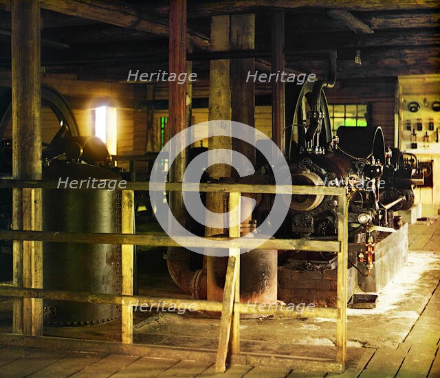 Machine department, Oka River, 1912. Creator: Sergey Mikhaylovich Prokudin-Gorsky.