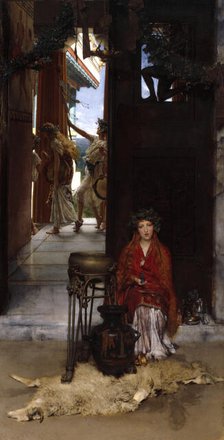 The Way to the Temple, 19 April 1882. Creator: Lawrence Alma-Tadema.