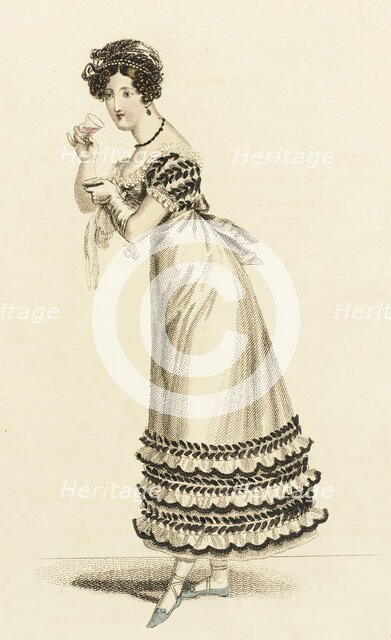 Fashion Plate (French Ball Dress), 1820. Creator: John Bell.