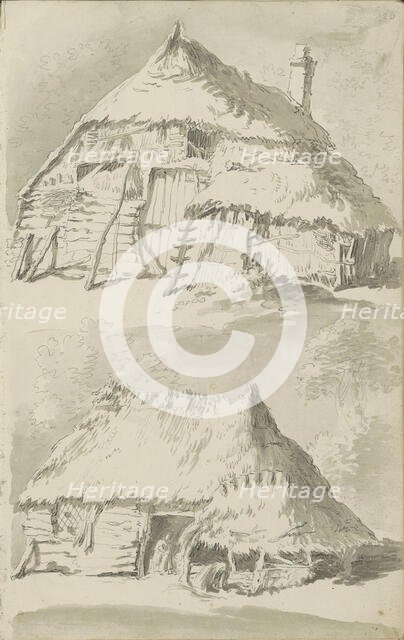 Farm buildings, c.1780-c.1800.  Creator: Bernhard Heinrich Thier.