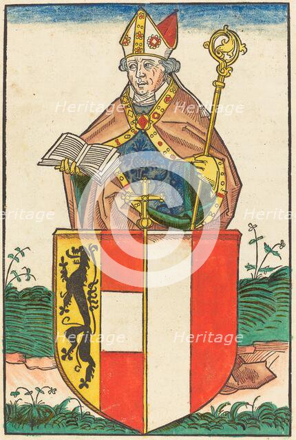Friedrich Count of Schaumberg - Bishop of Salzburg, c. 1490. Creator: Unknown.