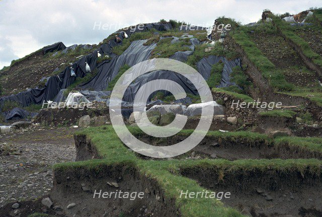 Excavation of a burial mound in County Meath, 33rd century BC. Artist: Unknown