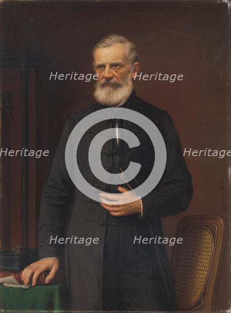 Portrait of a man, 1881. Creator: Miklos Barabas.