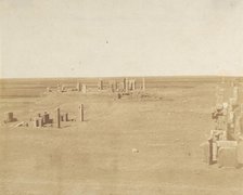 Veduta generale di Persepolis presa dalla Montagna, 1858. Creator: Luigi Pesce.