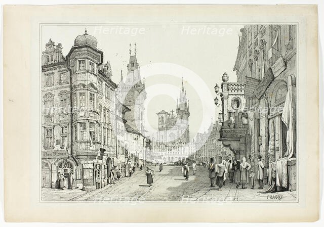 Prague, 1833. Creator: Samuel Prout.