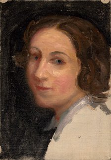 Portrait of D. Rosulková-Kubíková, 1931. Creator: Stefan Straka.