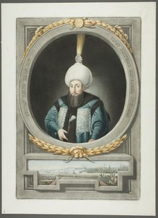 Selim Kahn III, from Portraits of the Emperors of Turkey, 1815. Creator: John Young.