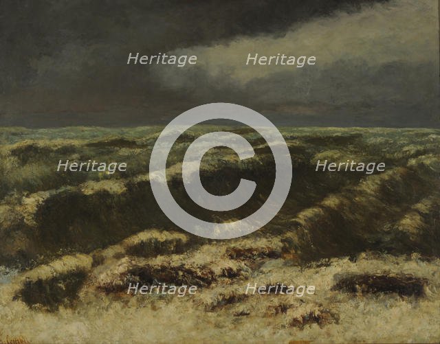 Stormy Sea (Mer Orageuse) . Creator: Courbet, Gustave (1819-1877).