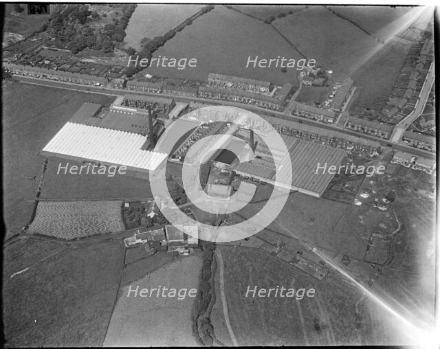 The Anchor and Moss Bridge Mills, Moss Bridge, Lancashire, c1930s. Creator: Arthur William Hobart.